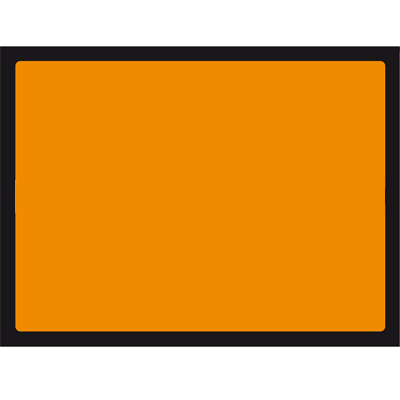 Orangefarbene Tafel, 300 x 400mm