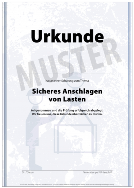 Urkunde Anschlagen (1)