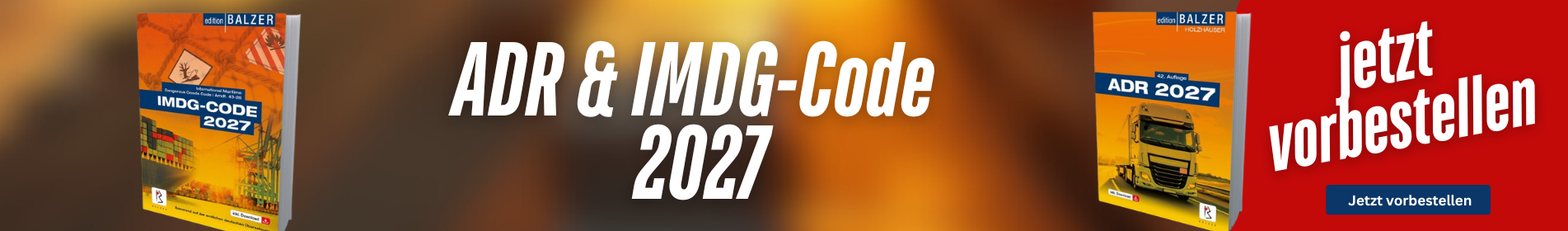 ADR / IDMG-Code 2027 - jetzt vorbestellen