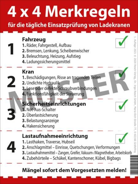 4 x 4 Merkregeln Einsatz Ladekran (1)