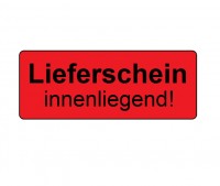 Transportetikett "Lieferschein innenliegend"